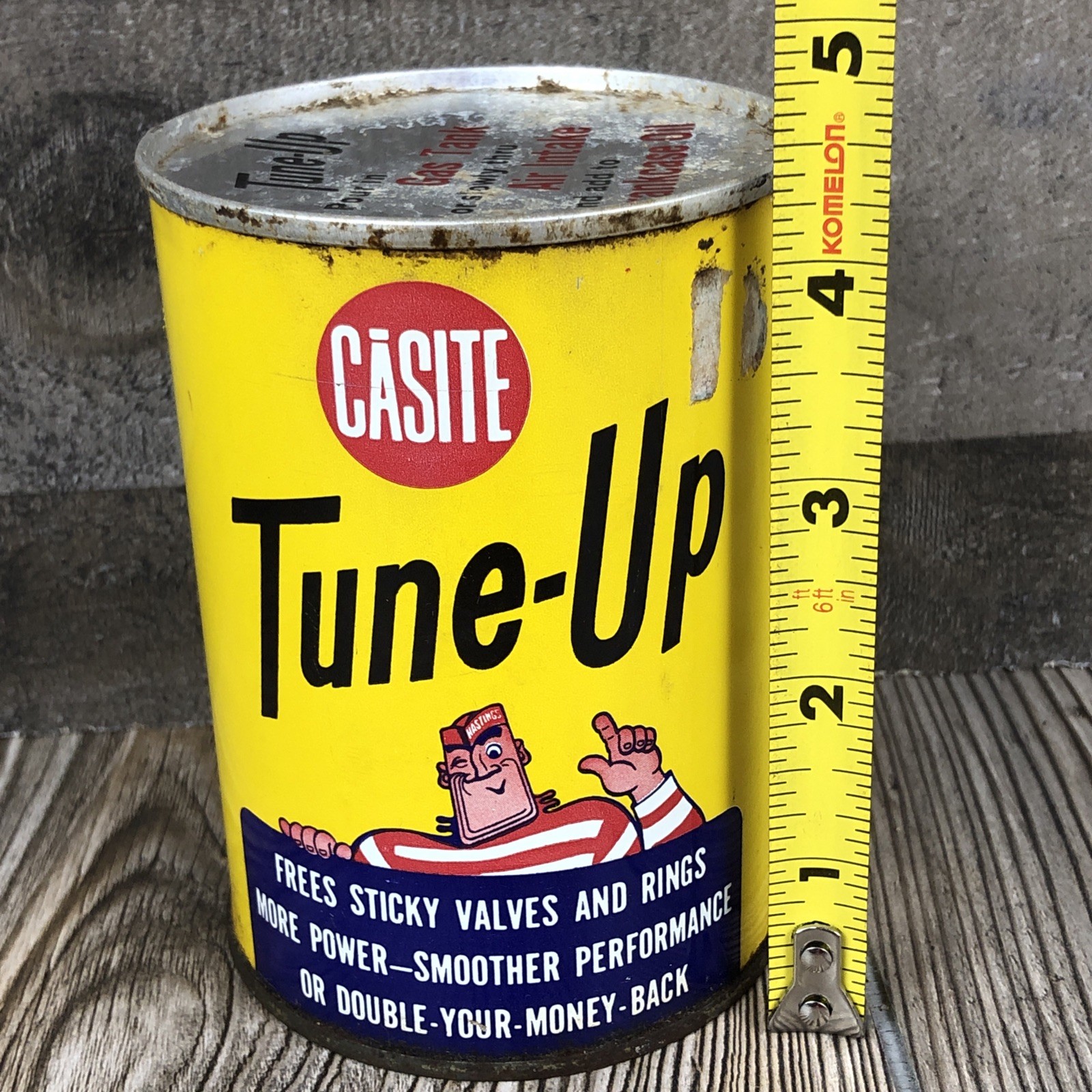 Vintage Casite Tune Up Oil Can Tin New 15 Fluid Oz