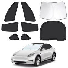 Car Window Shades for Tesla Model Y 20202024, Foldable UV Sunshades, Privacy