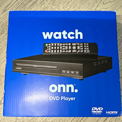onn. DVD Player 100008761 Black HDMI Parental Controls Text-to-Speech