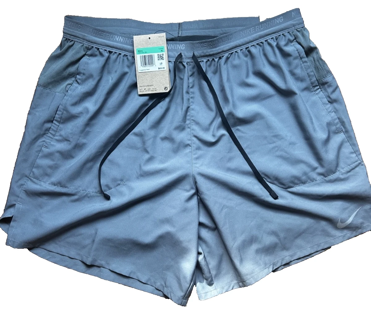 New NIKE Dri Fit Stride 7" Lined Gray Running Shorts Men's XL DM4759-084 NWT
