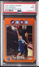 2008 TOPPS CHROME ORANGE REFRACTOR #51 KYLE KORVER 328/499 PSA 9