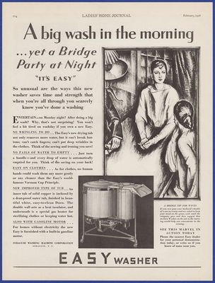 #ad Vintage 1928 EASY Washer Washing Machine Appliance Roaring 20#x27;s Art Print Ad $14.95