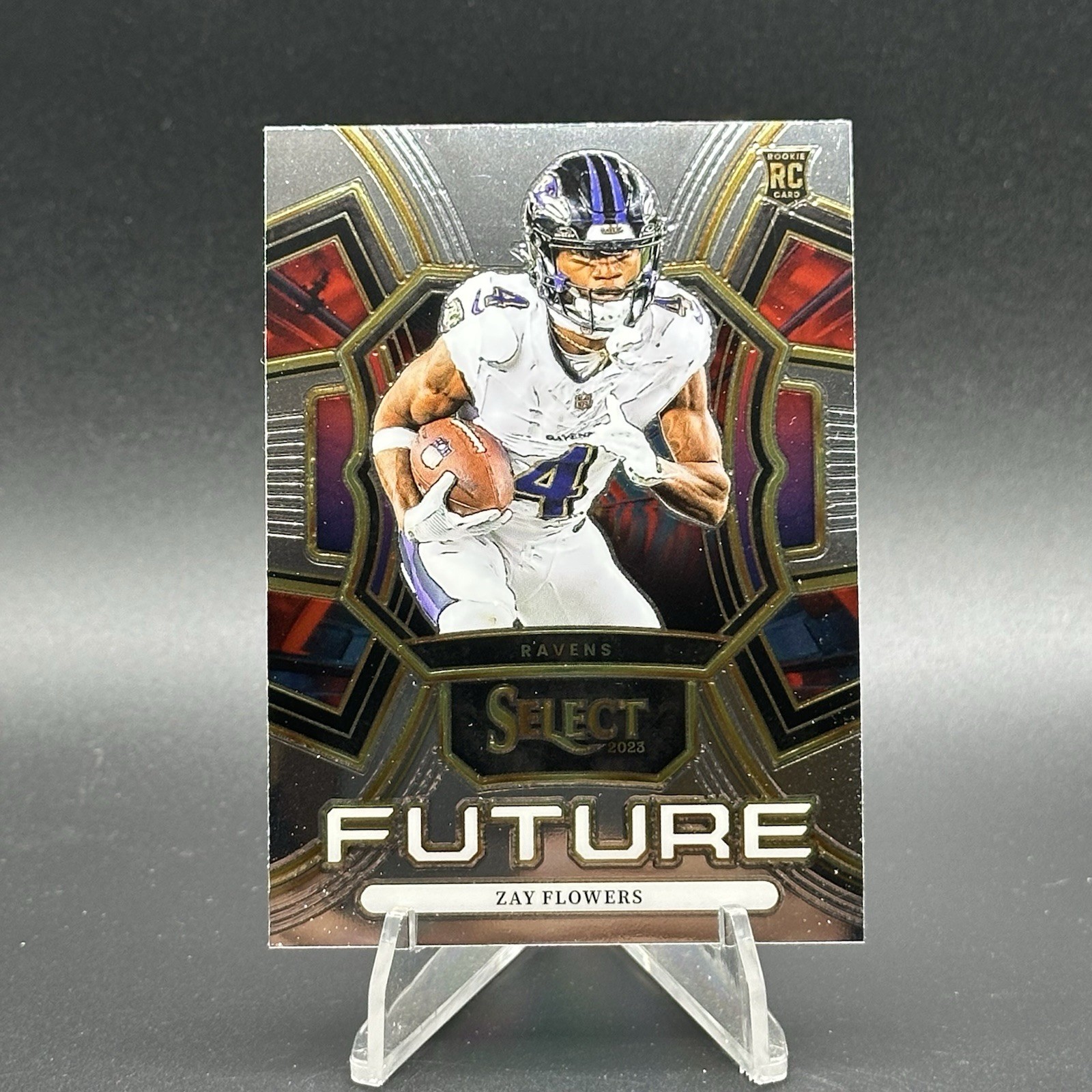 Zay Flowers 2023 Panini Select #FUT-ZFL Select Future RC Baltimore Ravens