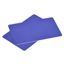 Blank PVC Cards Blue Plastic Card 30mil for ID Badge Printer, Graphic Quality...