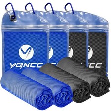 4 Pack Cooling Towels 40"x12" , Ice Cool for Neck  Face