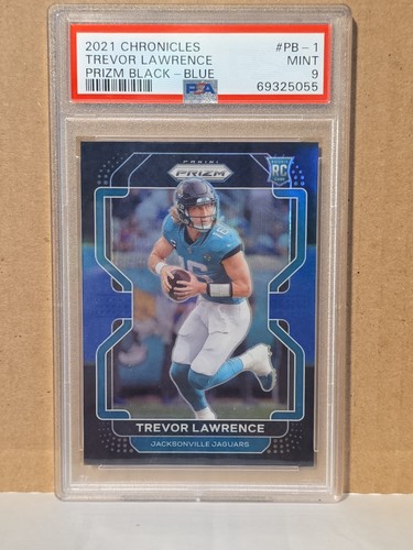 Trevor Lawrence [Blue] #PB-1 2021 Panini Chronicles Prizm Black card