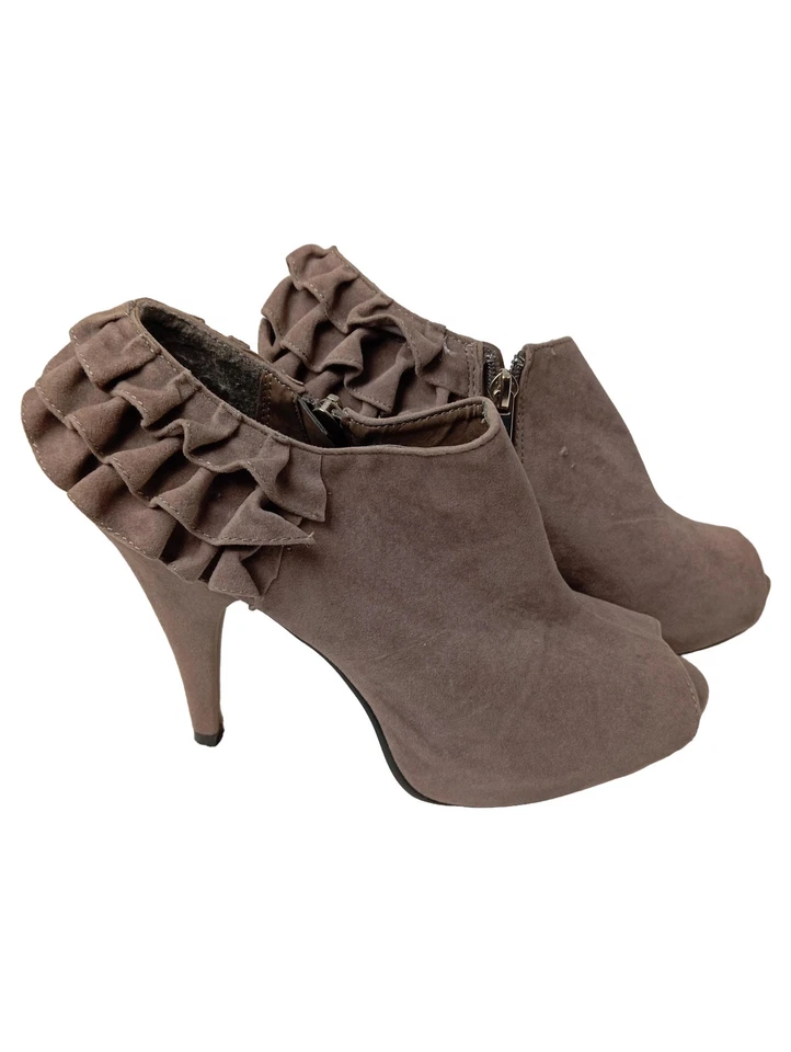 Bam Bamboo Clothing Bottines Femme Beige Volants Élégant (EU 37.5) - Photo 1/4