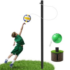 Yakmax 12FT Tetherball Set Outdoor, Adjustable Tetherball Ball and Rope
