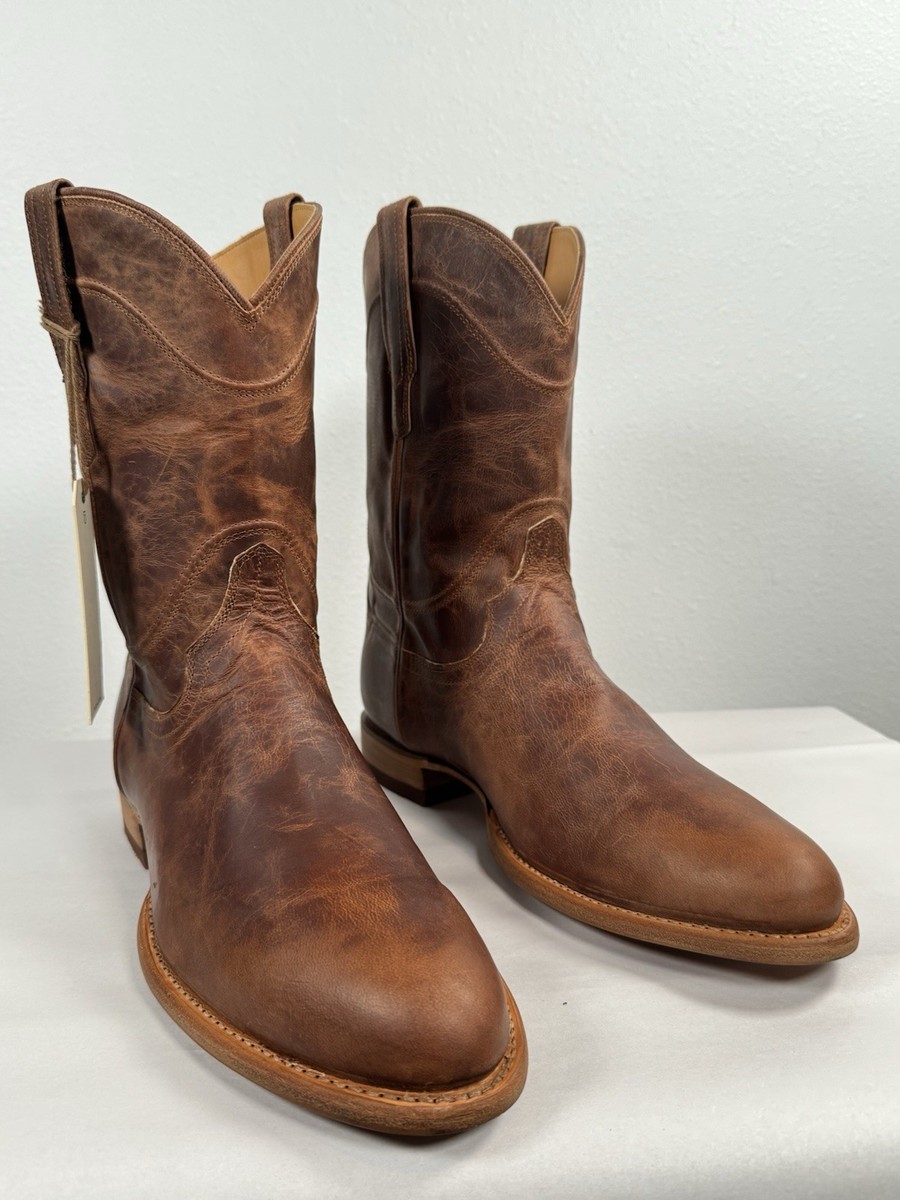 TECOVAS The Earl Cowboy Boots Scotch Brown Leather Goat MENS 10 D Made In MEXICO The Earl Round Toe Roper Boot - Brown goat | Tecovas main image 3