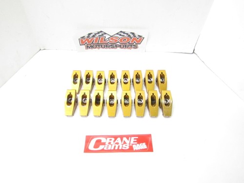 16 Used Crane Cams Gold Roller Rocker Arms 1.7 Ratio Bb Chevy BBC Dragracing