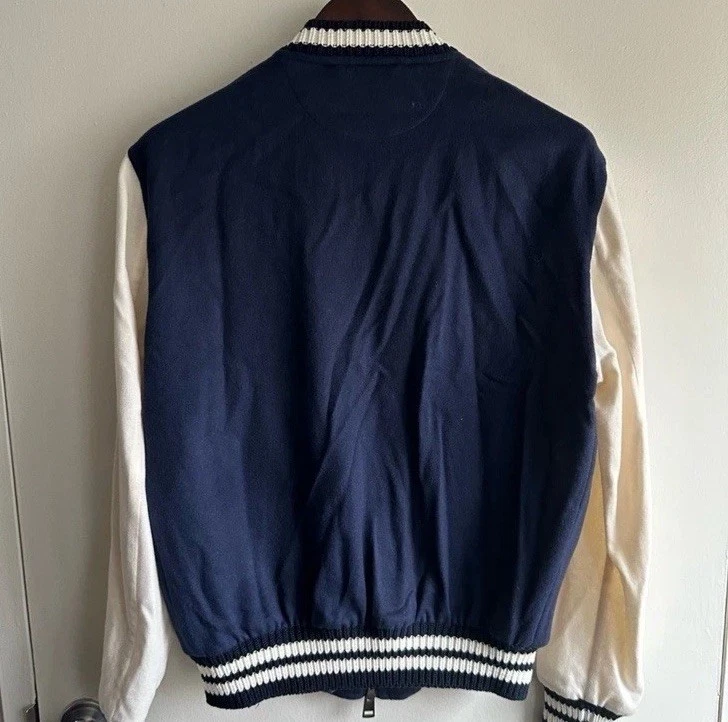 RARE Kiton Kired 100% Cashmere Varsity Jacket US M - Image 3 of 4