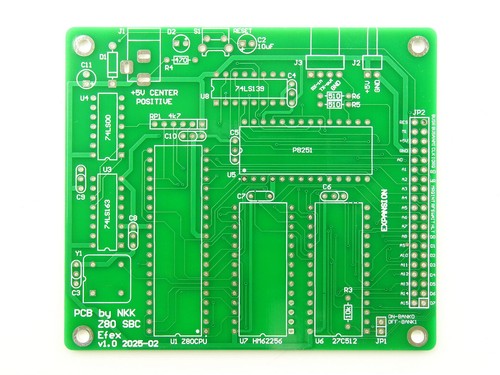 Z80 Single Board Computer PCB Bare Board, MK3880 SBC Efex, NEW [1pcs ...