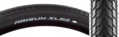 Arisun XLR8 20x1.5 Touring Bike Tire - V-Shaped Tread, High-Speed Grip,