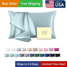Mulberry Silk Pillowcase for Hair and Skin, Silk Pillow Cases Queen Siz