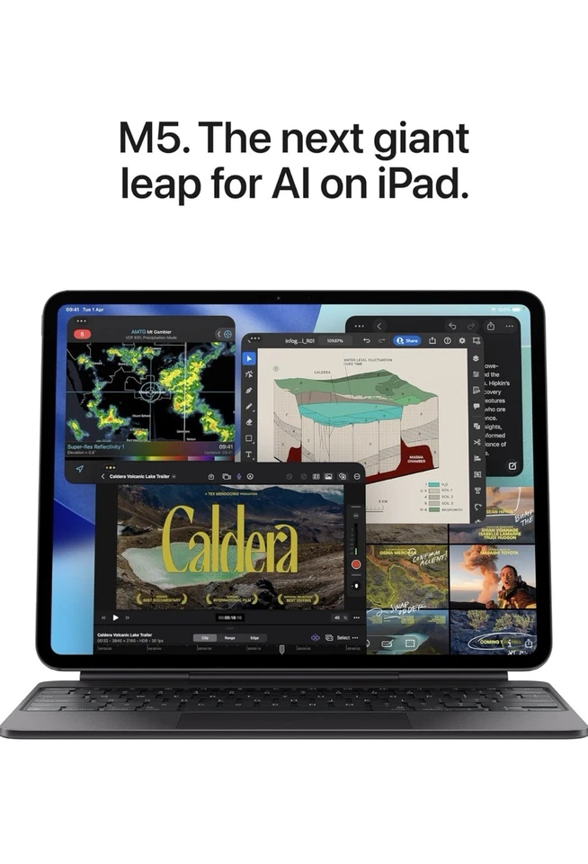 Apple iPad Pro 13-inch M5 (2025) 256GB WIFI Only Space Black (Sealed New) - Image 3 of 4