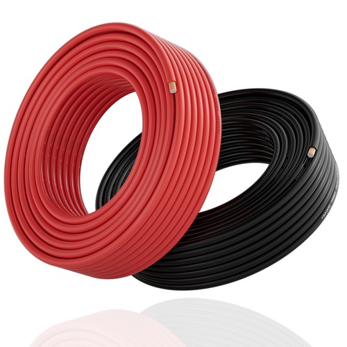 16 Gauge Wire (2-Pack Red/Black Each 25FT), 16AWG CCA, 25FT-2PK, Black+Red - Picture 1 of 6