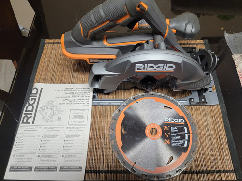 RIDGID BRUSHLESS 18V 7-1/4" Circular Saw R8653B NEW OPEN BOX - Picture 5 of 7