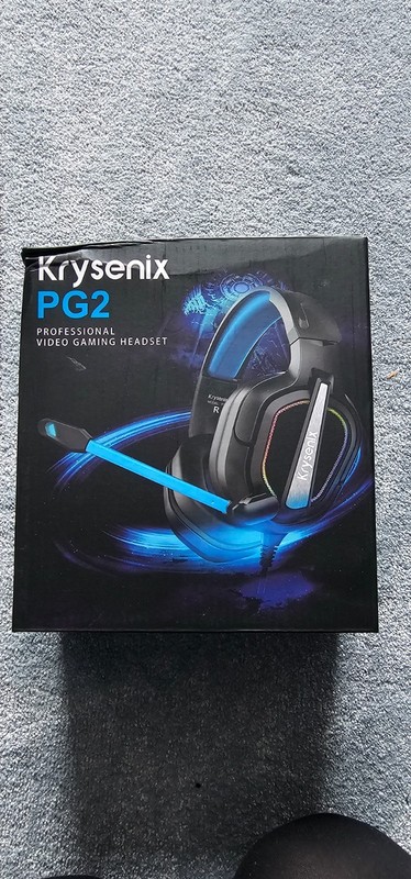 Krysenix PG2 RGB Gaming Headset for PS4/PC/Xbox/Nintendo Switch, PS5 GREEN/BLACK