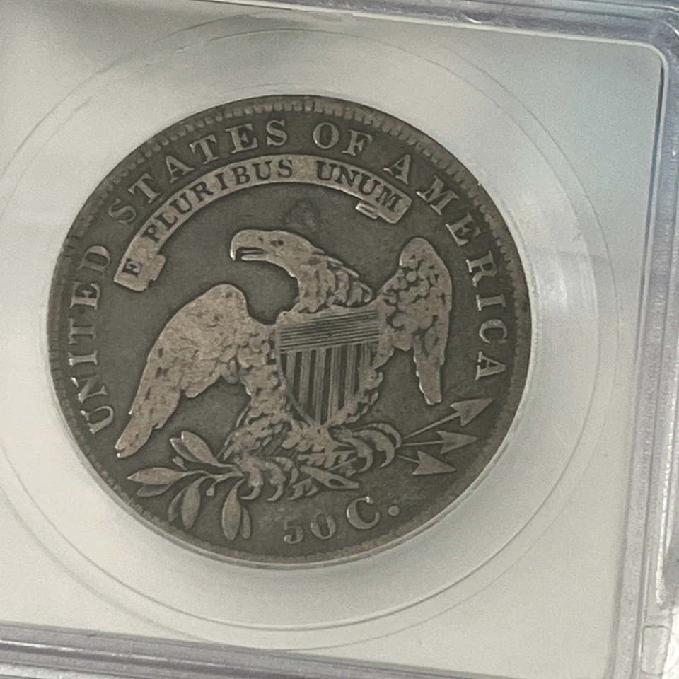 1834 50c ICG VG8 Capped Bust Half Silver Dollar - Image 4 of 4