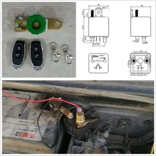 250A Wireless Remote Control Battery Disconnect Cut Off Isolator Master Switch