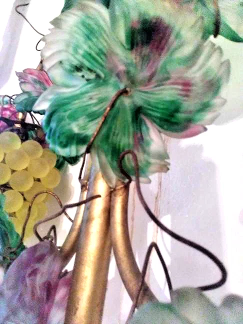 ¡¡UVAS DE CRISTAL ITALIANAS VINTAGE RARAS!! MURANO? HERMOSIDAD DE ALTA CALIDAD Foto 4 de 4