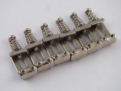 Stratocaster NICKEL Plated Bent Steel Bridge Saddles 10,8mm 54mm Spacing.
