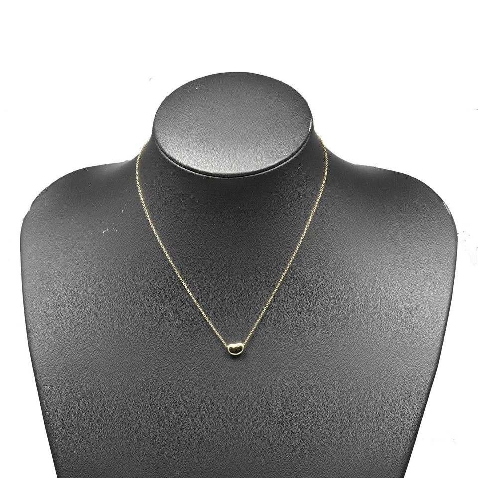 TIFFANY&Co. Bean Necklace 0.4" model K18 yellow gold 3.6g Women - Image 2 of 4