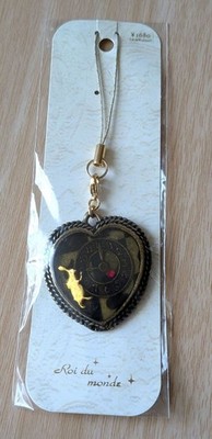 Roi du Monde Alice in Wonderland Strap, HeartShaped, Gold/Black, Rare,