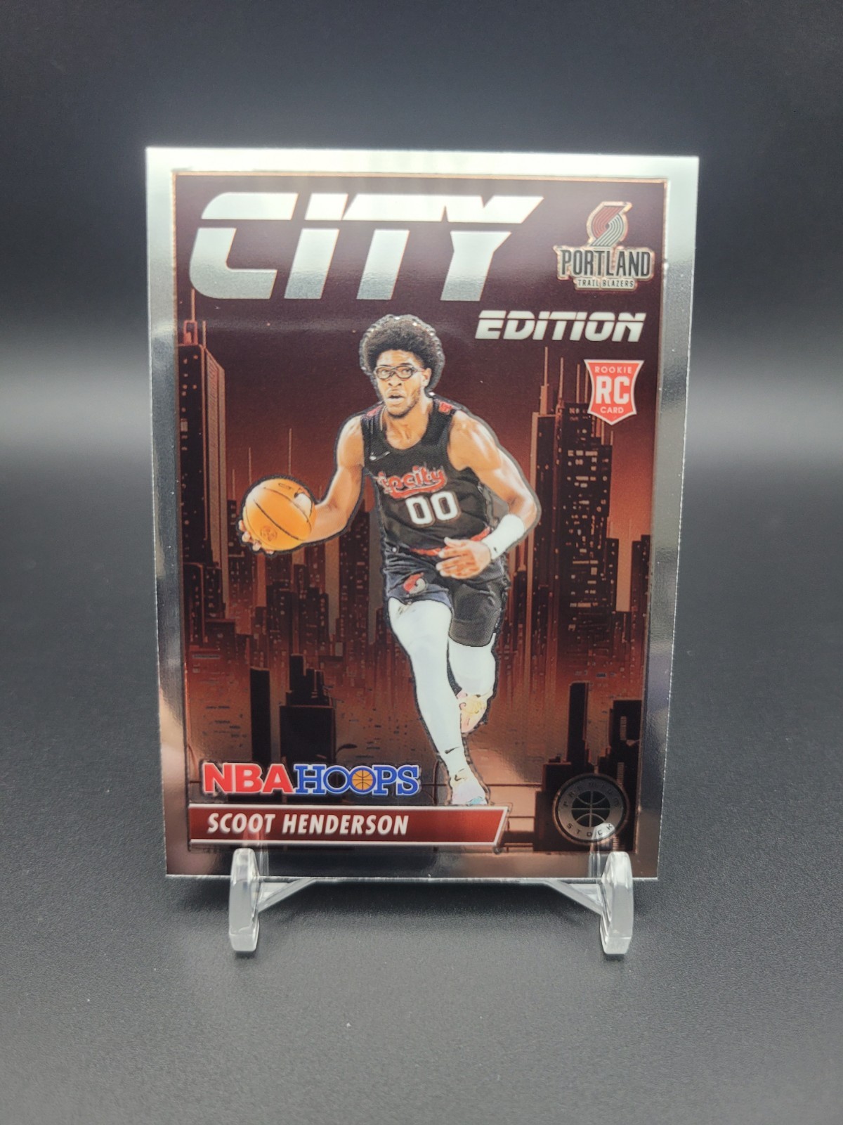 SCOOT HENDERSON - 2023-24 Panini NBA Hoops Premium Stock City Edition Rookie #5