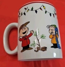 Zrike Brands Peanuts Charlie Brown and Linus Christmas Tree Mug  
