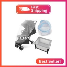 2 Pack Baby Mosquito Net for Stroller, Playard  Bassinet, Reusable Bug Net for
