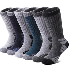 NOCIN COLOR Kids Merino Wool Hiking Socks Boys Girls Toddlers Thermal Winter ...