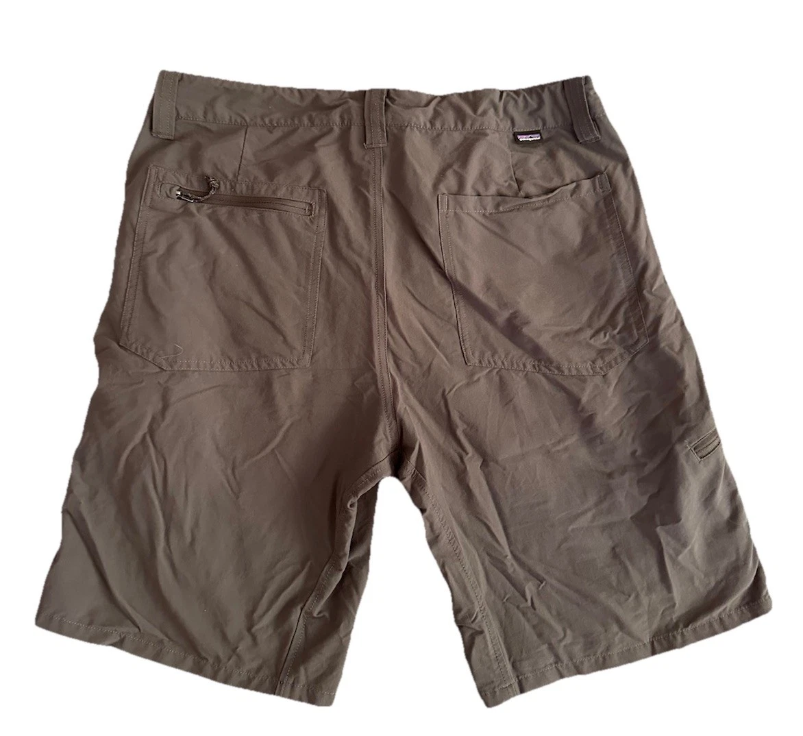 Patagonia Quandary Shorts Men’s Size 34 Gray Outdoor Nylon 10” Quick Dry