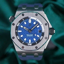 Audemars Piguet Royal Oak Offshore Diver Blue Dial MINT COMPLETE SET 15720ST