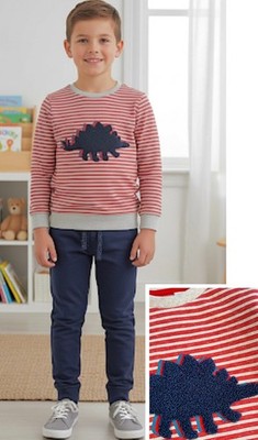 Jungen Ex Marks Dinosaurier Jogginghose Set Cotton Rich Sweatshirt Outfit Welttag des Buches