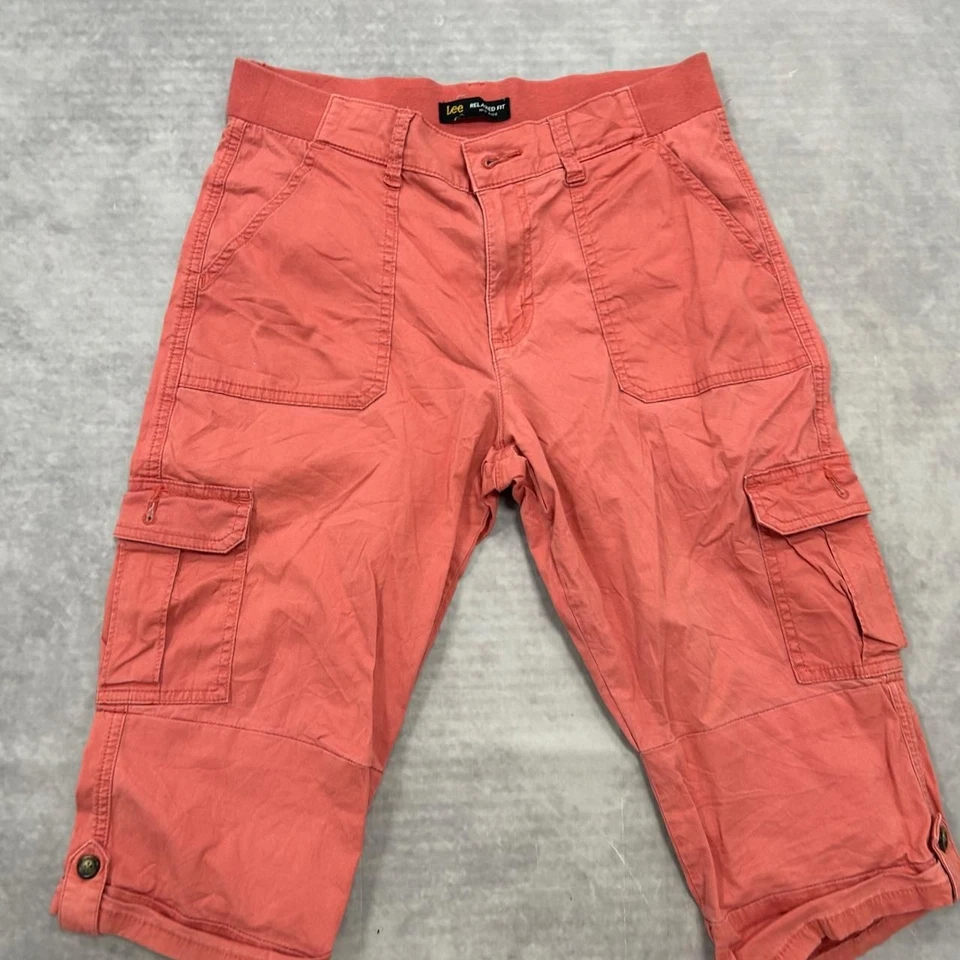 Pantalones Cortos Lee Hasta la Rodilla Carga Calce Relajado Pantalones Cortos Para Mujer 28 Foto 2 de 4
