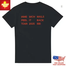 Nine Inch Nails T-Shirt Peel It Back Tour 2025 NIN Heavy Band Tee Limited
