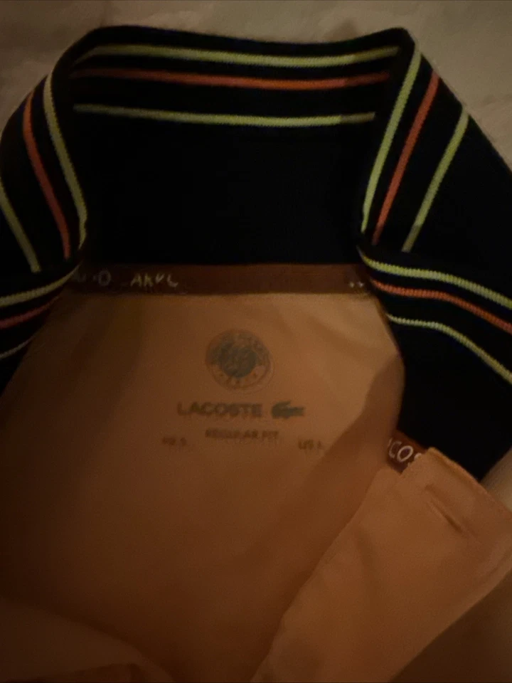 Lacoste Slim Fit Polo Shirt – Pink – Men’s Size Large (FR 5) - Image 3 of 4