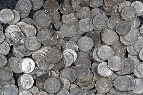 90% Silver Roosevelt Dime Roll (1946-64) (50 Dimes)