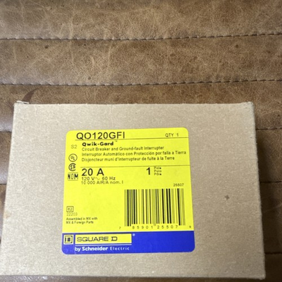 #ad #ad Square D QO120GFI 20A 1 Pole 120V Ground Fault Interrupter Circuit Breaker $35.00