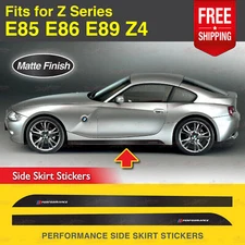 Fits BMW E85 E86 E89 Z4 Z Series Sport Side Skirt Stickers MATTE Vinyl Stripes