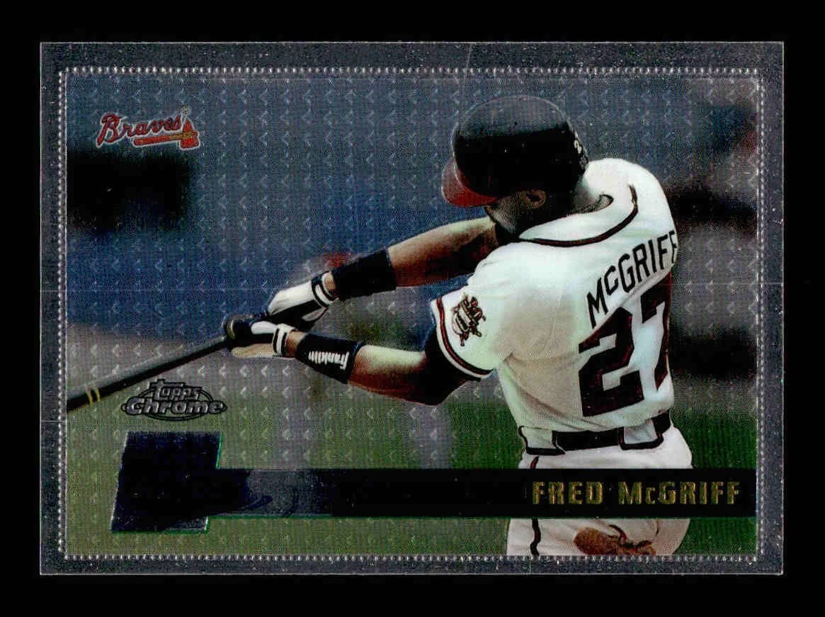 1996 Topps Chrome #156 Fred McGriff Braves NEAR MINT *3s