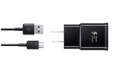 Samsung Adaptive Fast Charge Travel Charger with USB to USB-C Cable - Black