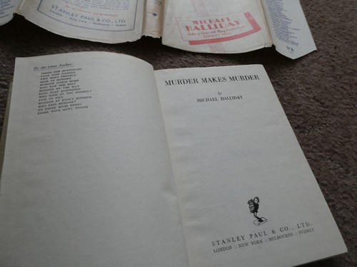 John Creasey Michael Halliday MURDER MAKES MURDER crime 1946 hbk first edition - Picture 3 of 5