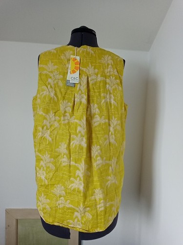 Ladies Linen Sleeveless Shirt New With tags. Size 14 - Picture 6 of 11