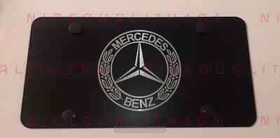 Laser Engraved Mercedes Benz Stainless Steel Finished License Plate