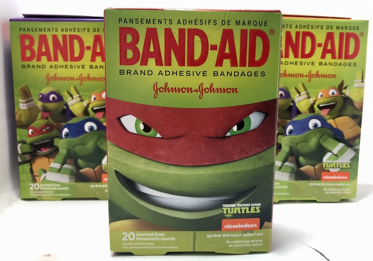 Band-Aid Adhesive Bandages Teenage Mutant Ninja Turtles 1 Box Pack