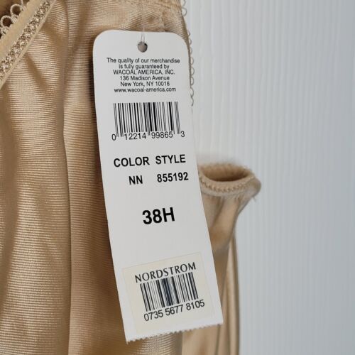 Wacoal Basic Beauty Full Figure Underwire Bra 28H Beige NEW - Picture 4 of 4