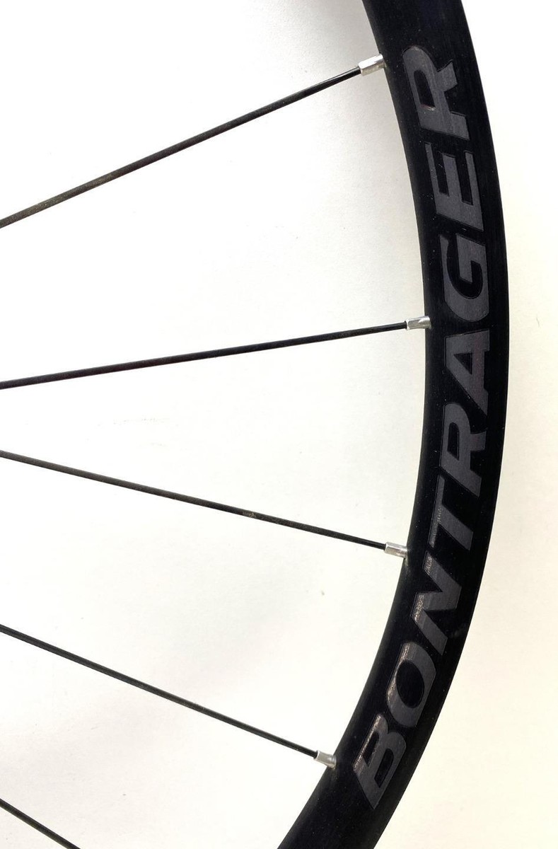 used Bontrager PARADIGM COMP TLR 700c clincher FRONT bicycle used Bontrager PARADIGM COMP TLR 700c clincher FRONT bicycle
