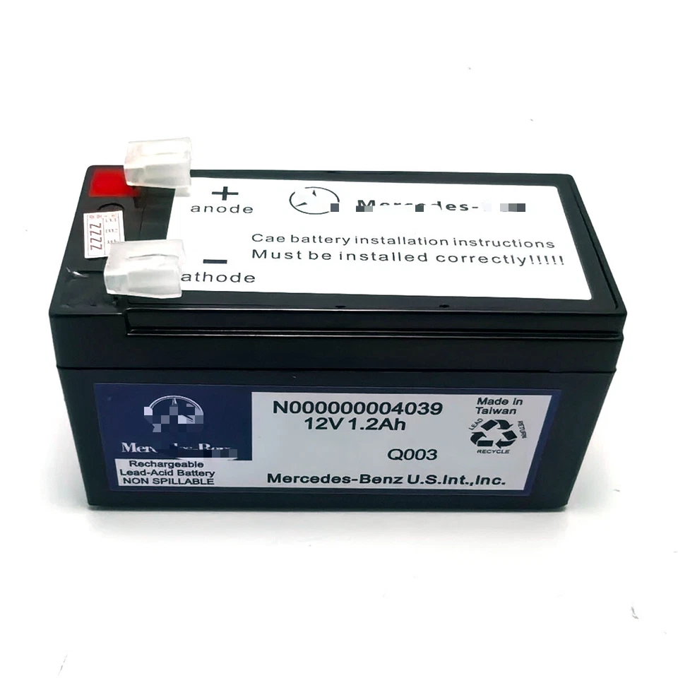 Bateria auxiliar para Mercedes Benz 12V W221 W212 W164 NOVA N000000004039 - Imagem 4 de 4